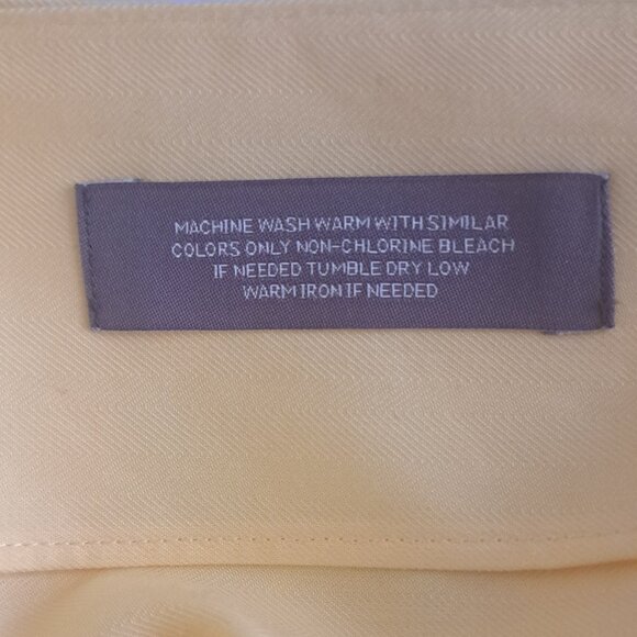 DANIEL CREMIEUX Shirt Short-Sleeve Button Front Collared Casual Yellow Mens XL - Picture 8 of 13